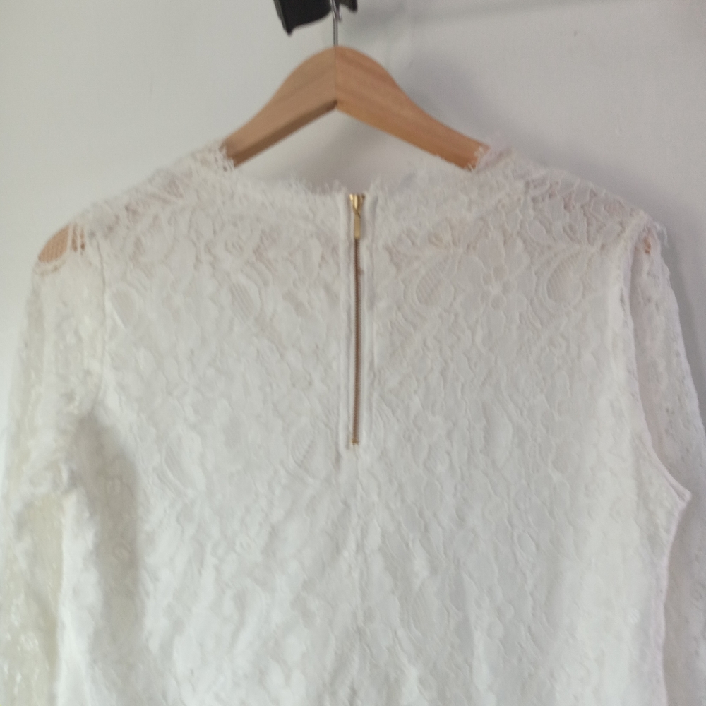 Soft Sorroundings M Lace Crochet Top - Picture 9 of 10